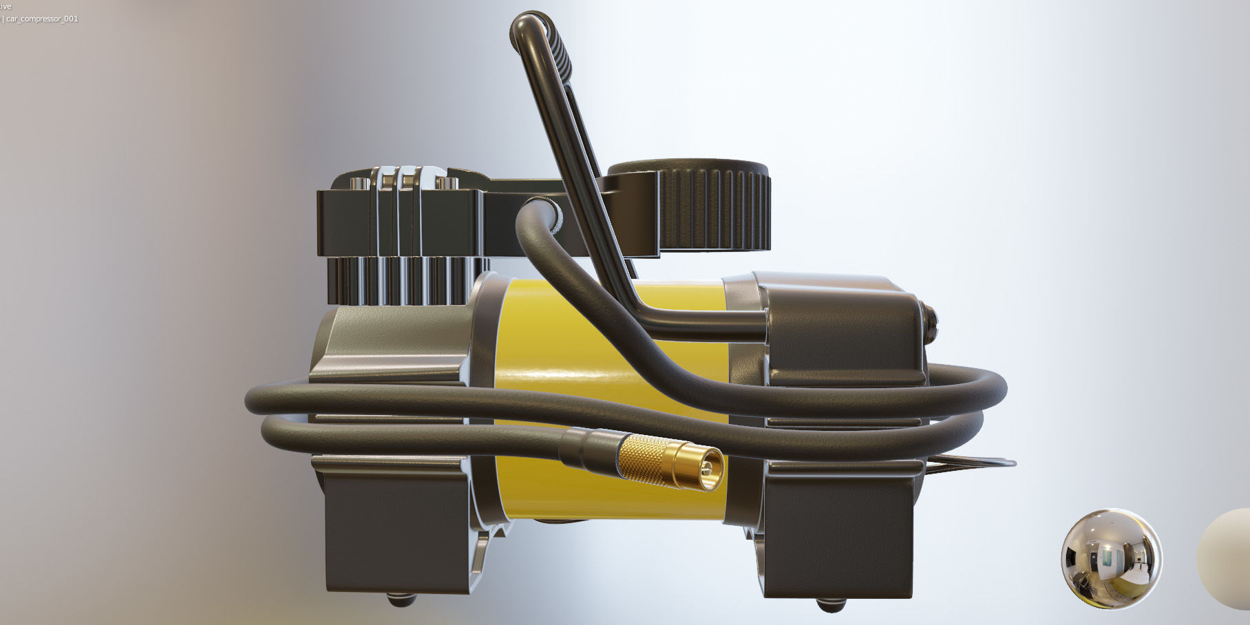 Car compressor 3D model_13