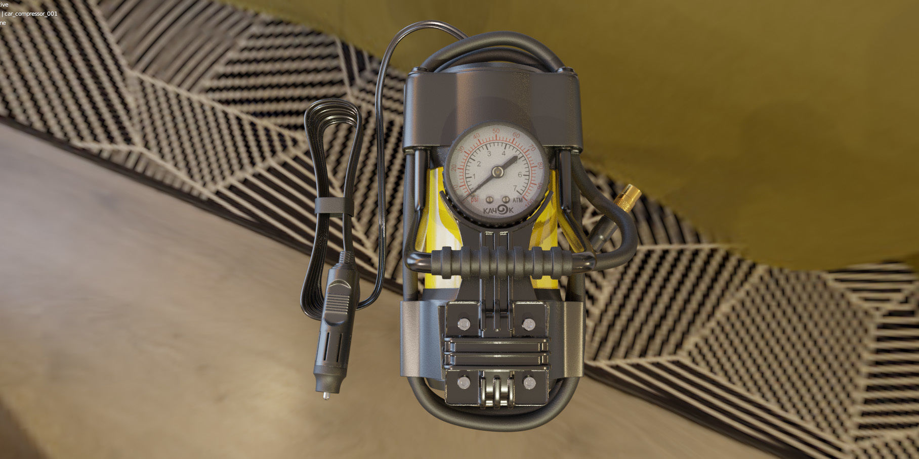 Car compressor 3D model_11