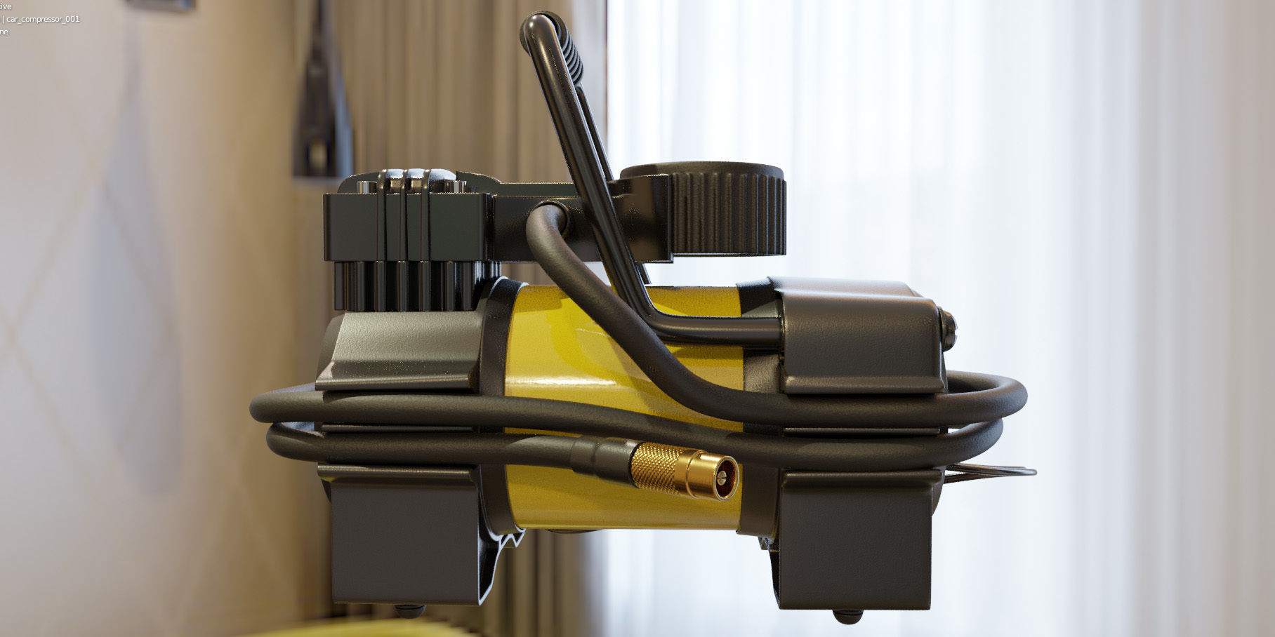 Car compressor 3D model_10