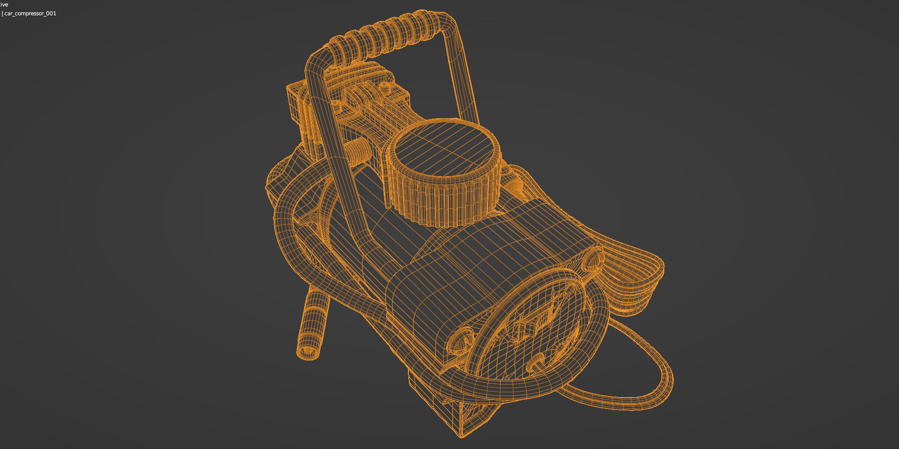 Car compressor 3D model_17