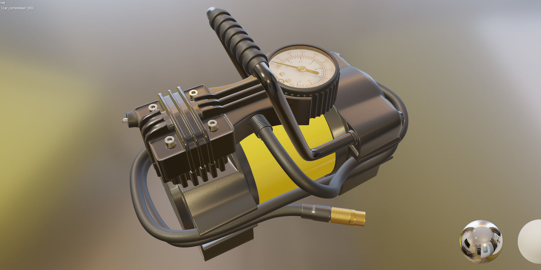 Car compressor 3D model_9