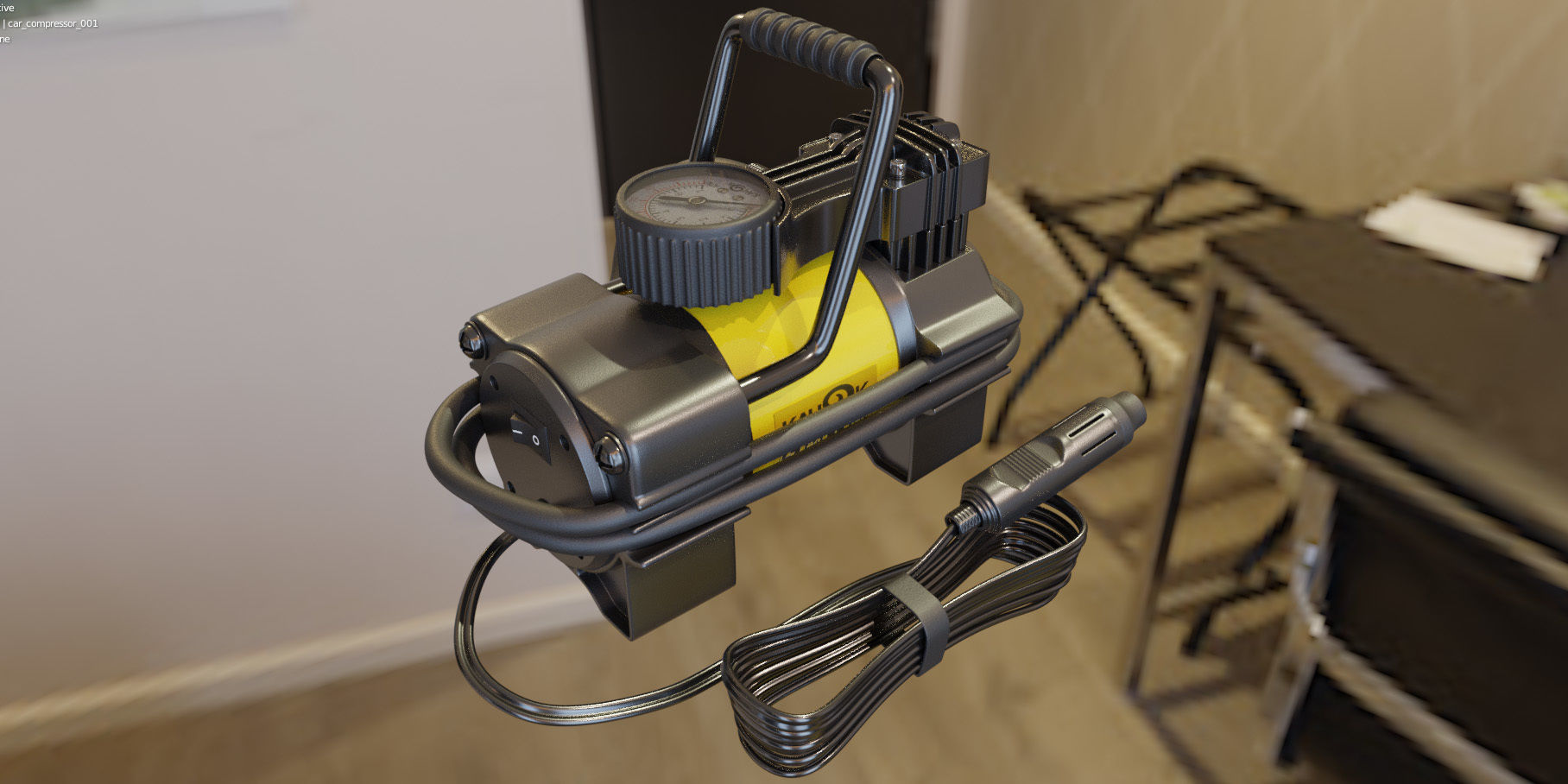 Car compressor 3D model_12