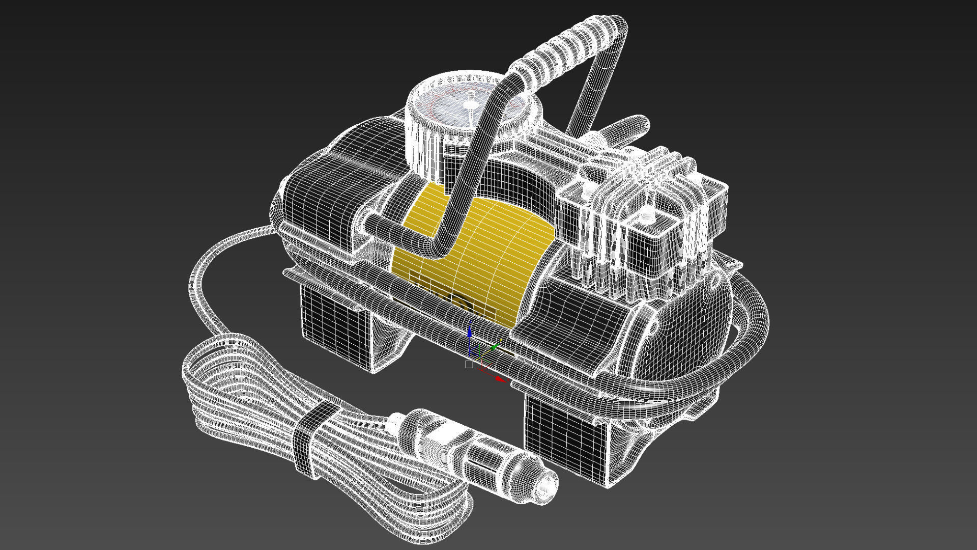 Car compressor 3D model_16