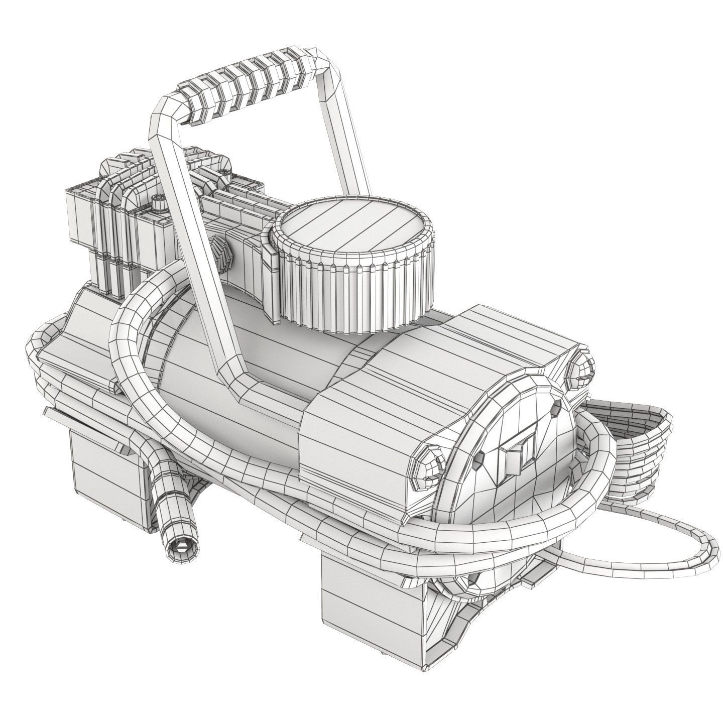 Car compressor 3D model_14
