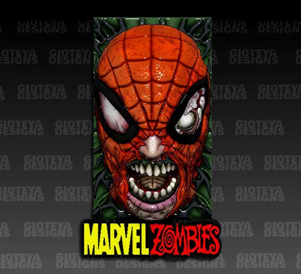 Marvel Zombies Spiderman 3D model_0