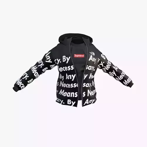 Goku drip - Jacket 2 - Low poly  Low-poly 3D model