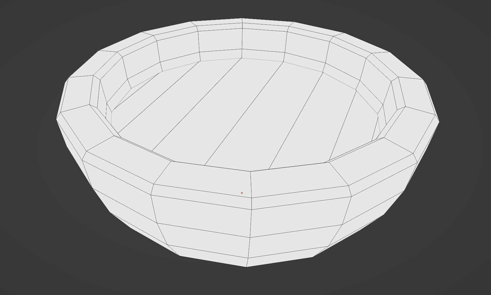 Stylized Wooden Soup Plate Handpaint Low-poly 3D model Low-poly 3D model_6