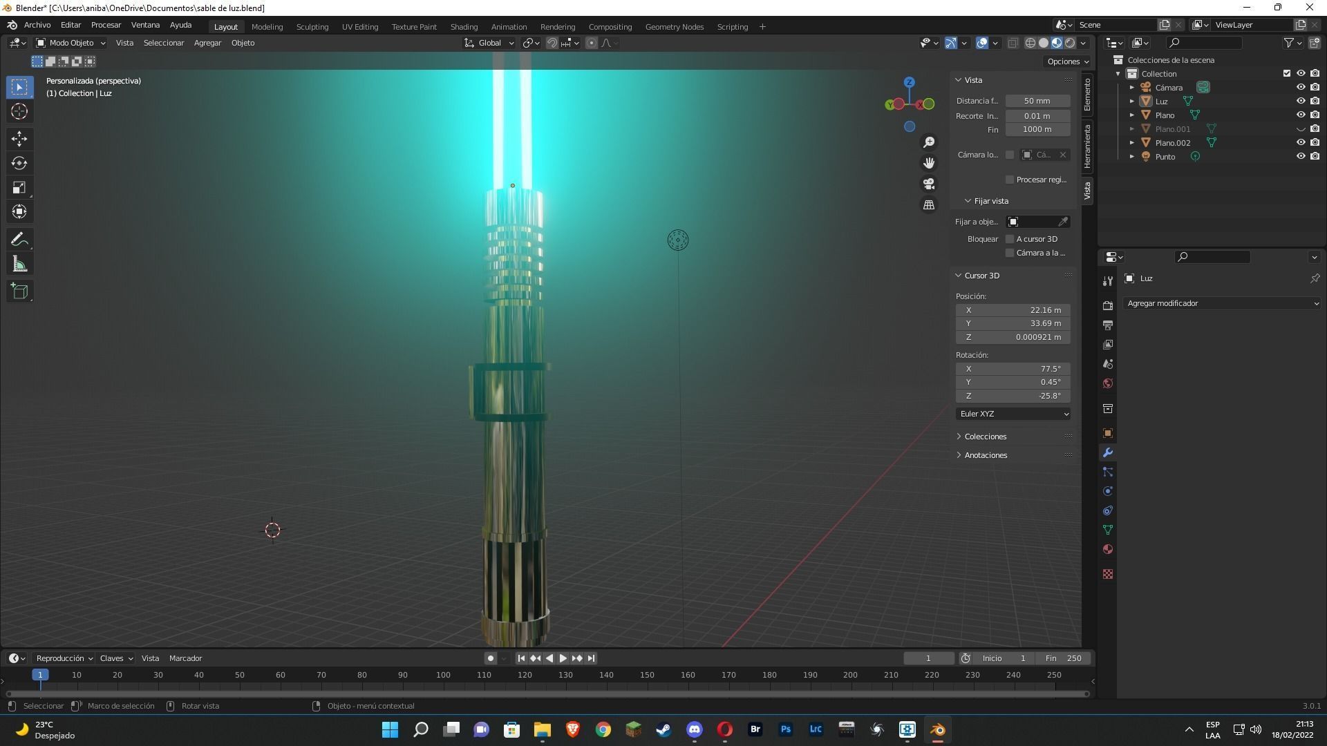 Star Wars Lightsaber 3D model_4