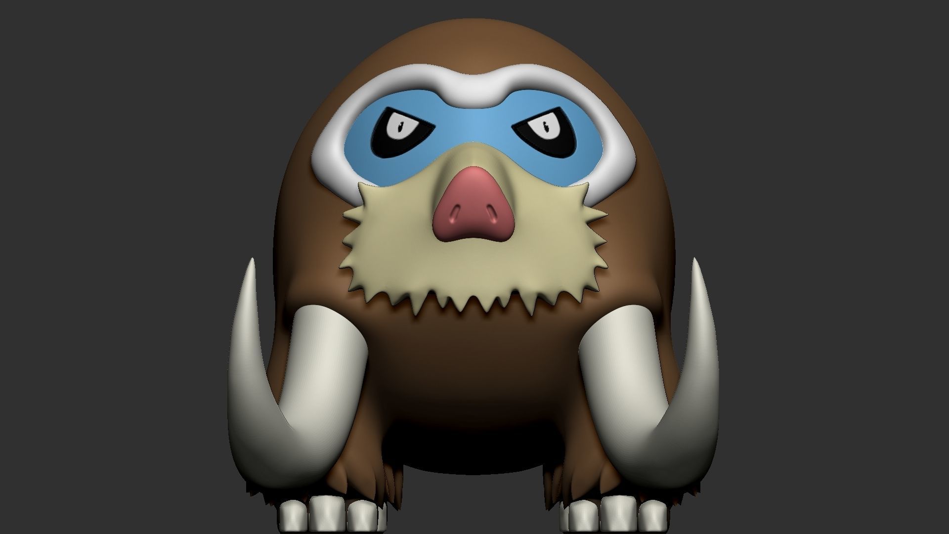 pokemo mamoswine 3D print model_1