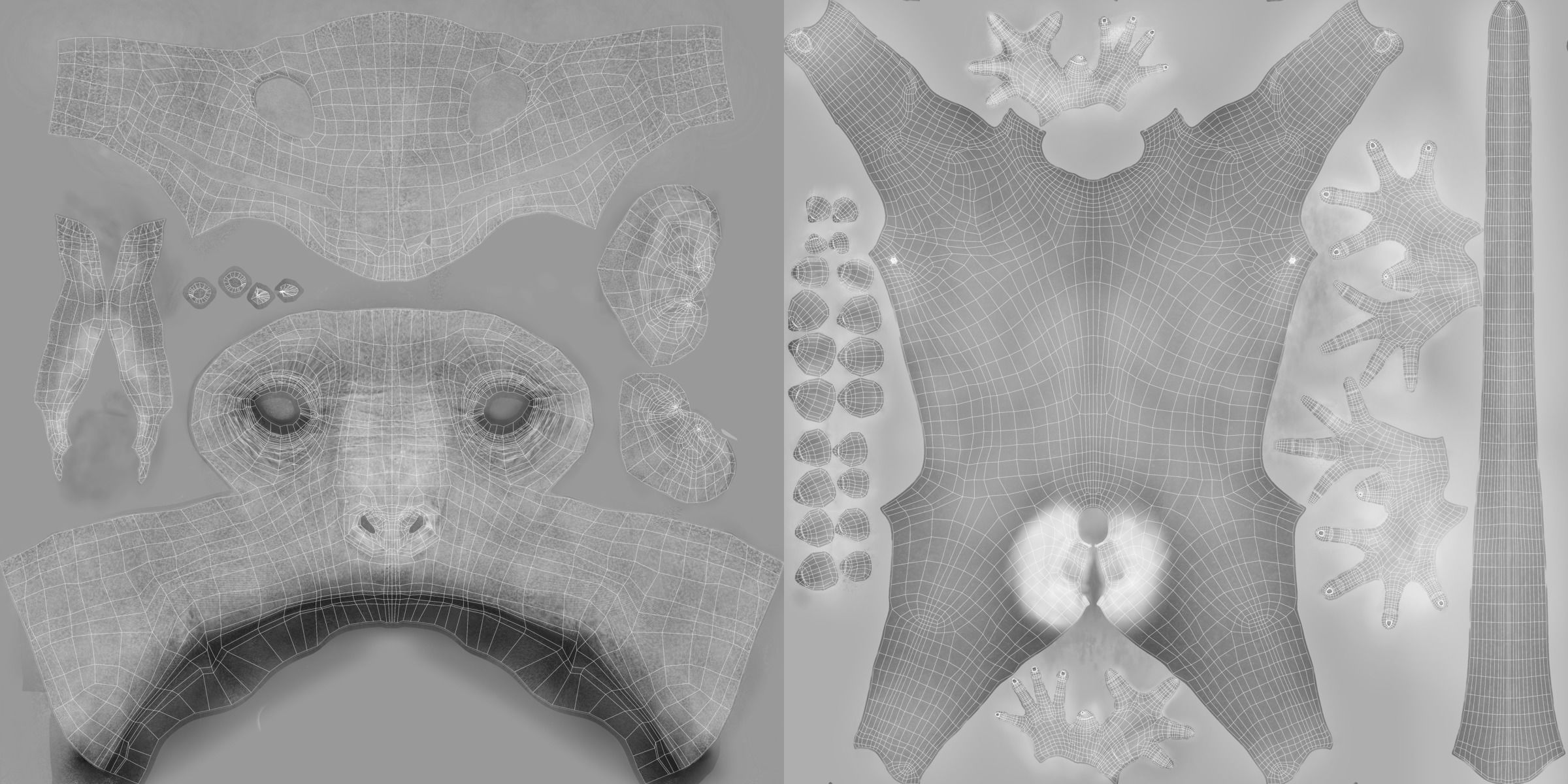 Gray langur Animated VFX Grace 3D model_19