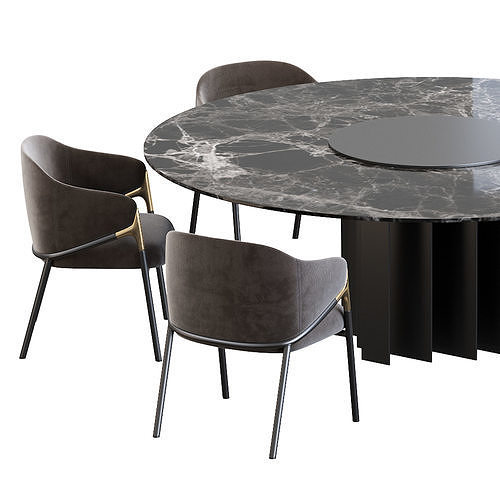 Hammer Guest Side Seating and Exlis Amura Complements 3D model 6