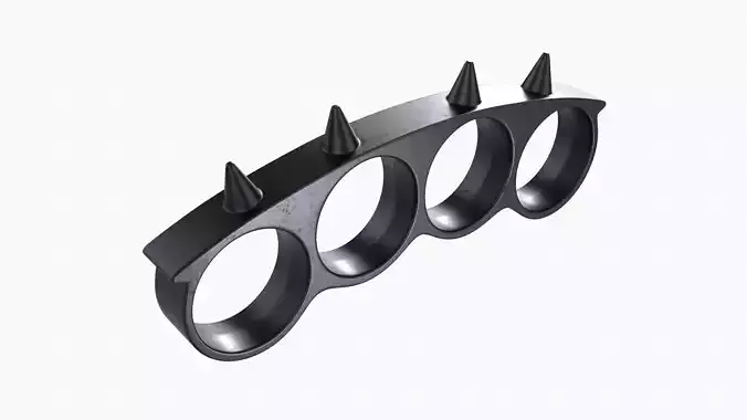 Knuckle spiked 3D model