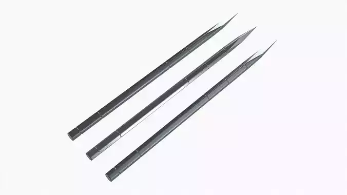 Throwing needles hexagonal