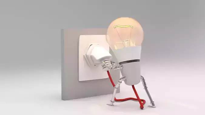 3D Bulb Charecter