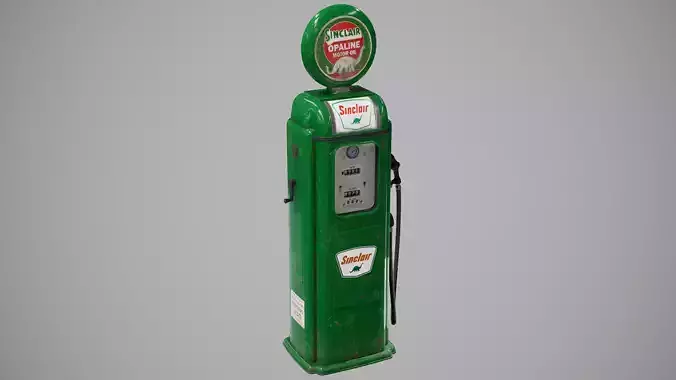 Gasoline pump Low-poly 3D model