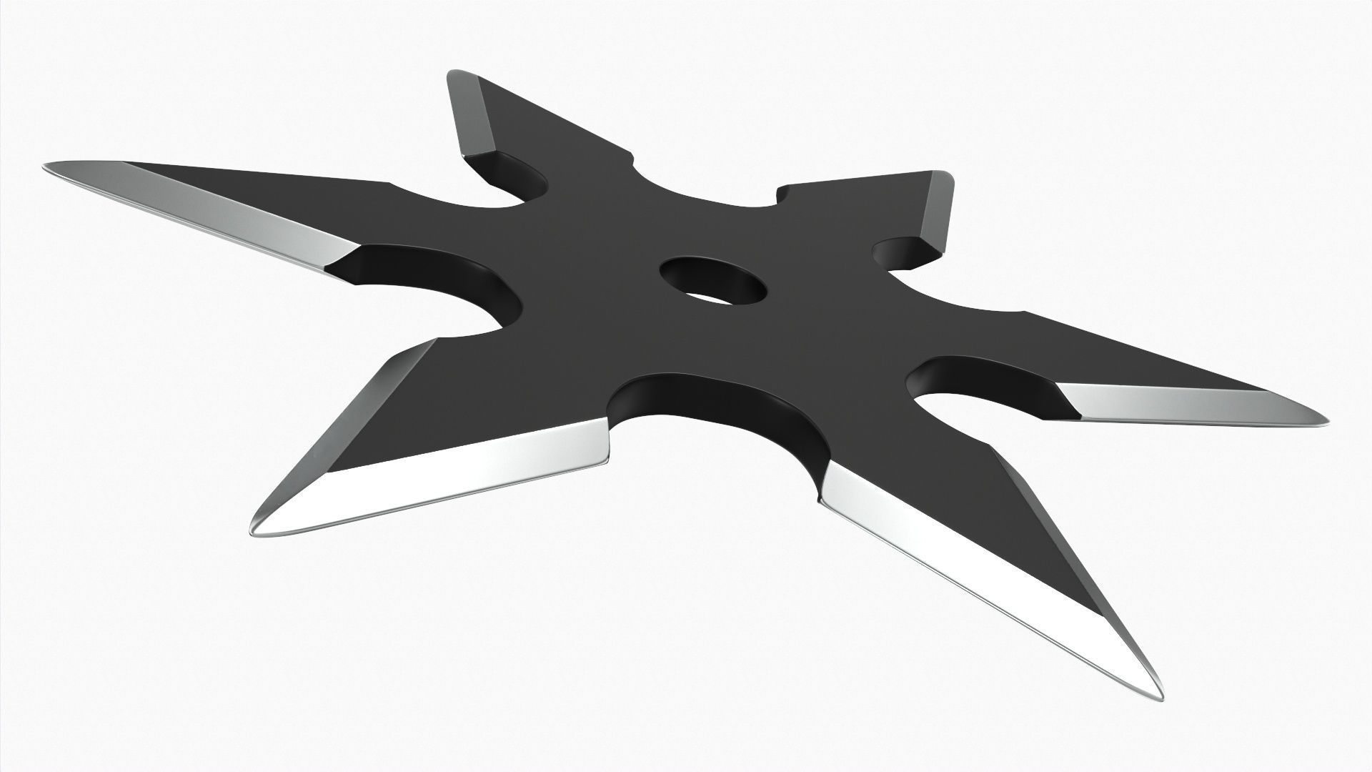 Shuriken ninja throwing knife 03 3D model_2