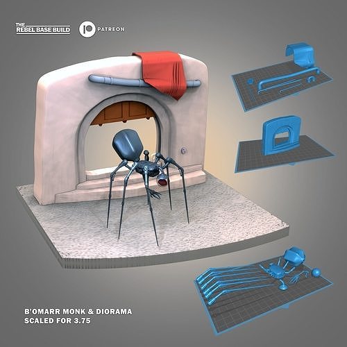 Book Of Boba Fett Bomarr Monk 3D print model