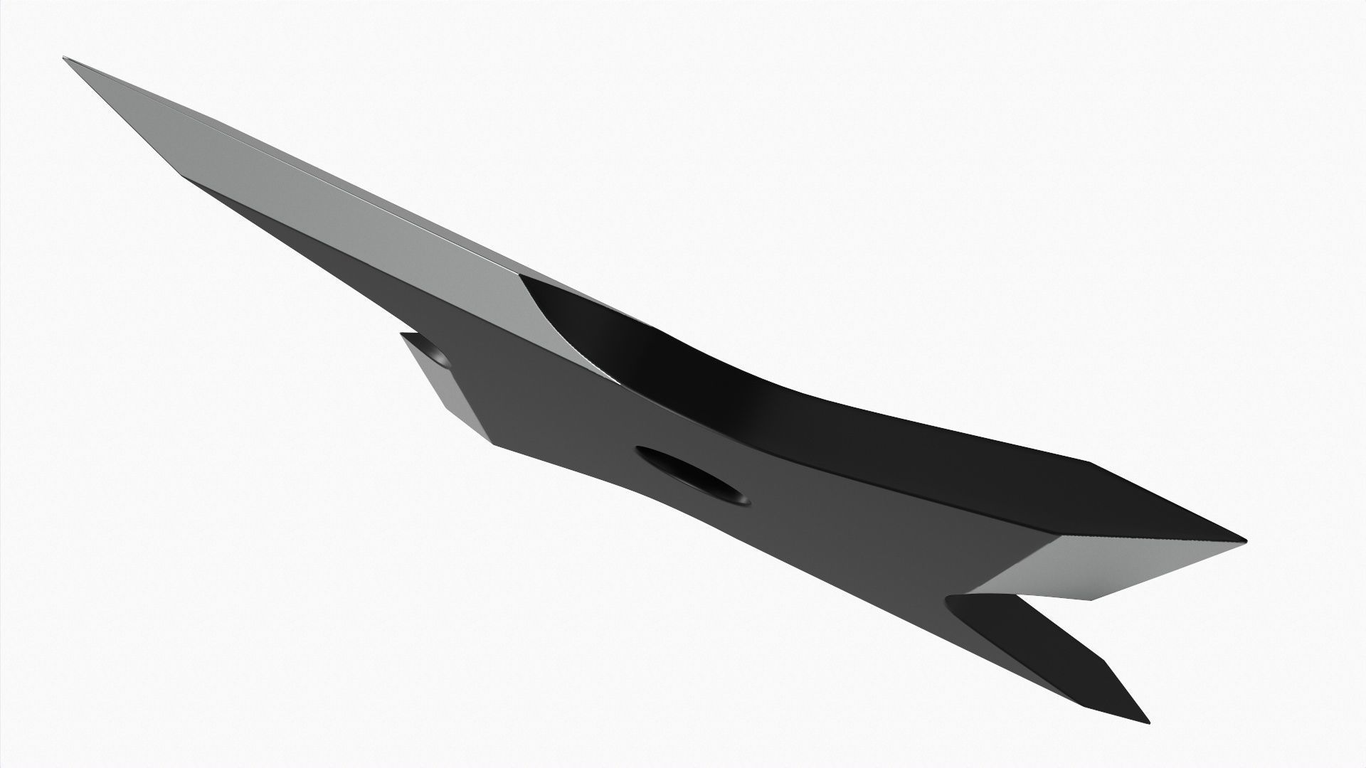 Shuriken ninja throwing knife 08 3D model_2