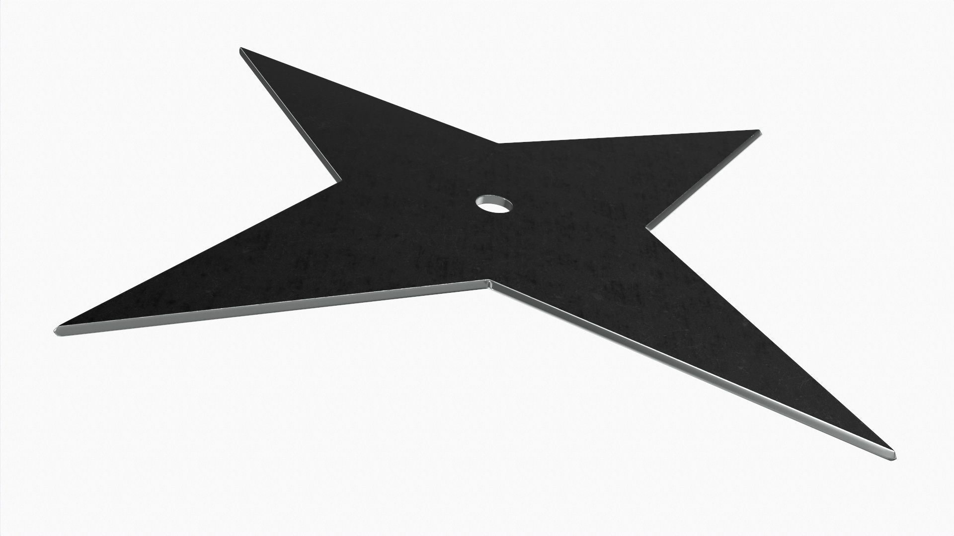 Shuriken ninja throwing knife 09 3D model_1
