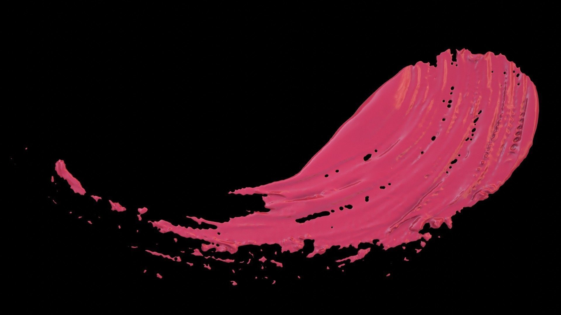 Paint Smear 2 3D model_3