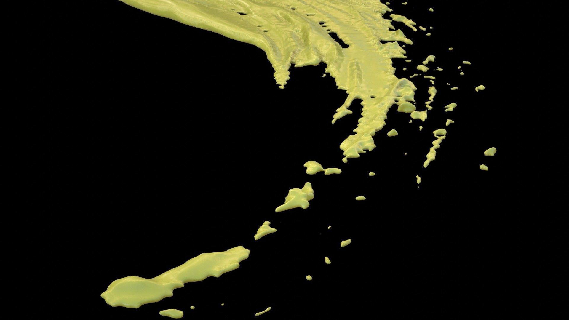Paint Smear 2 3D model_4