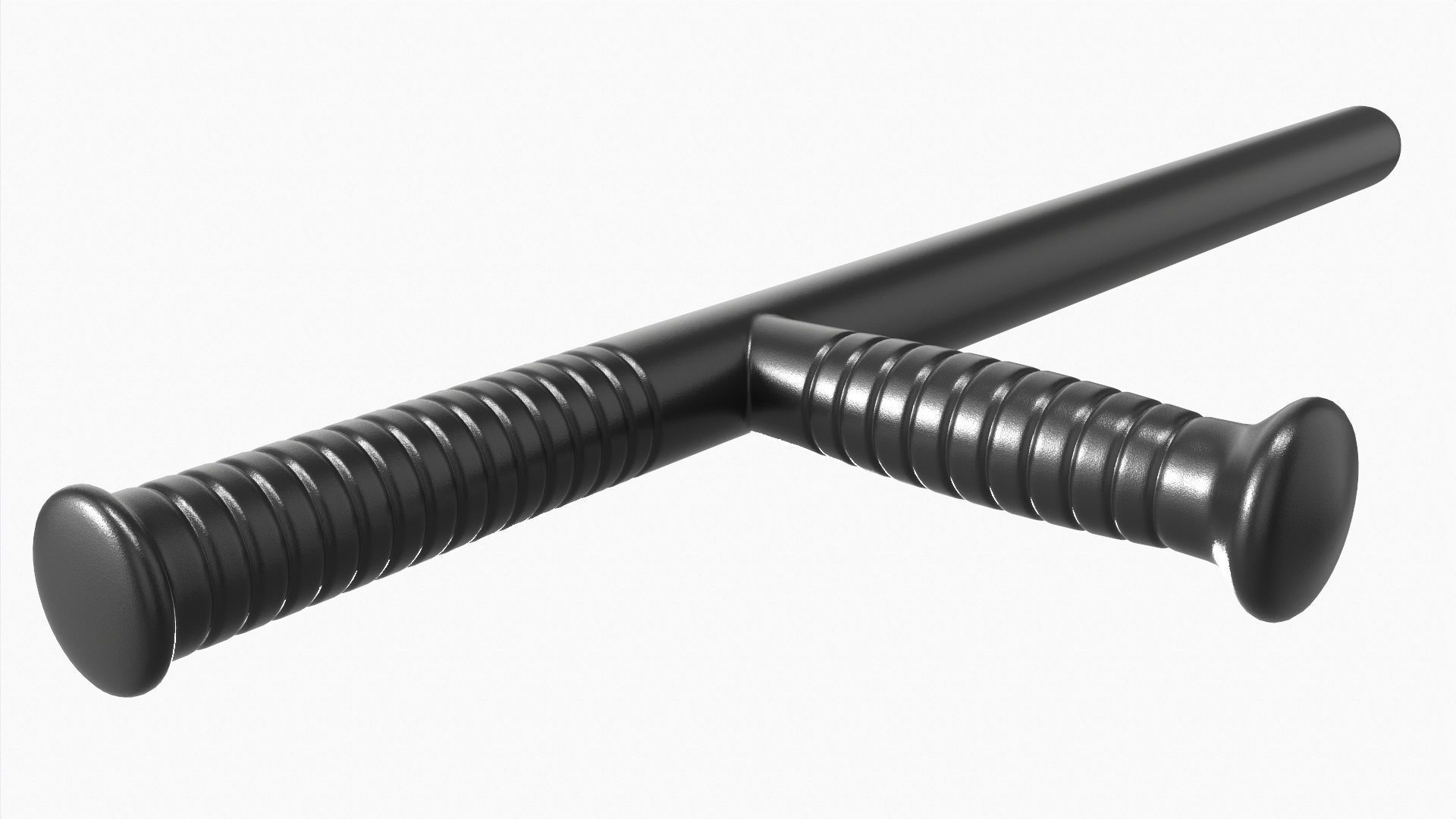 Tonfa plastic 3D model_3