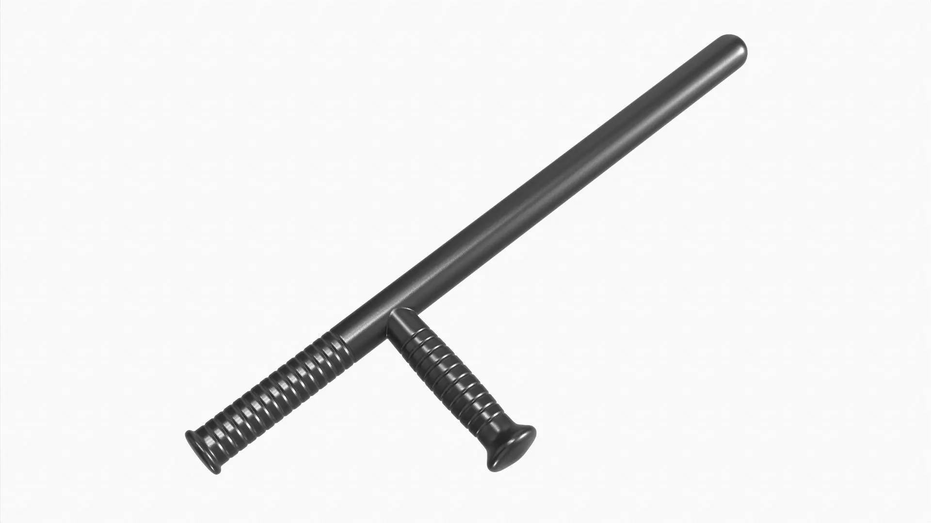 Tonfa plastic 3D model_0