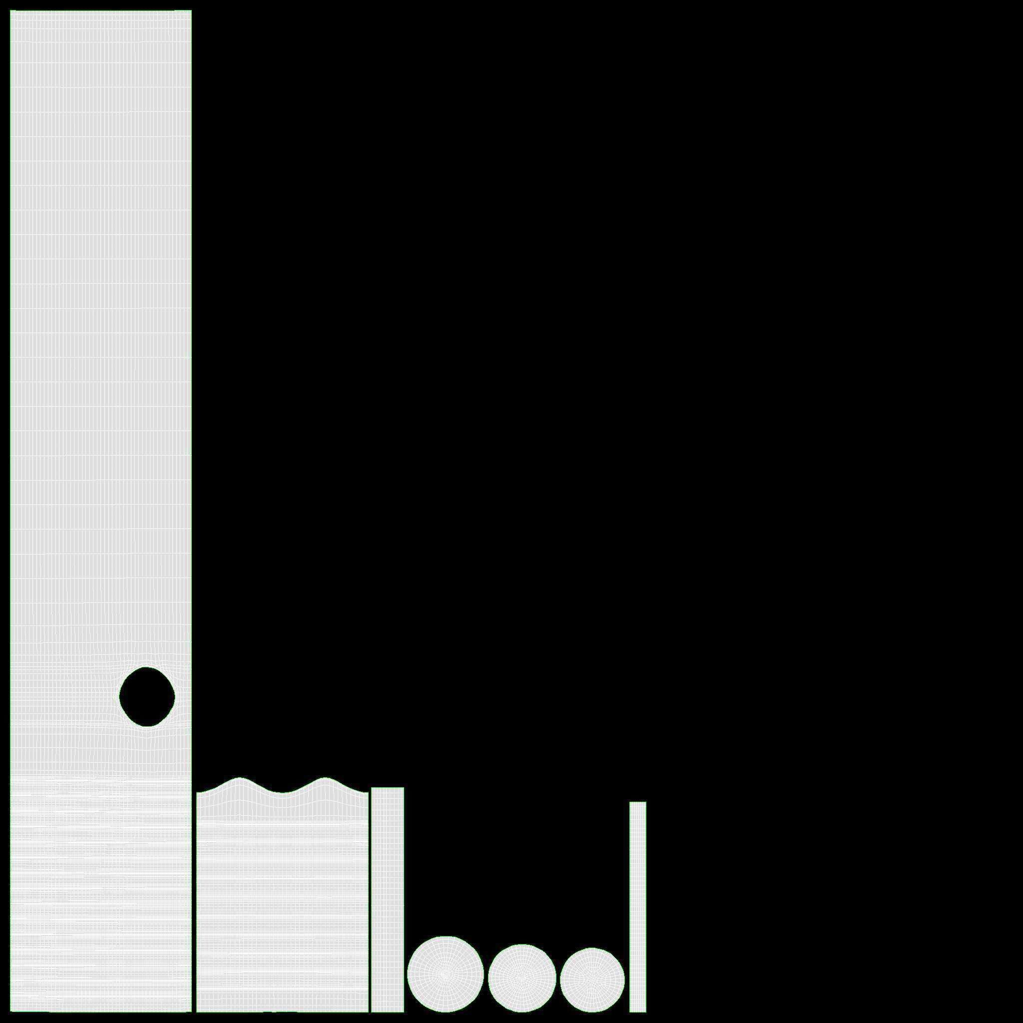Tonfa plastic 3D model_7