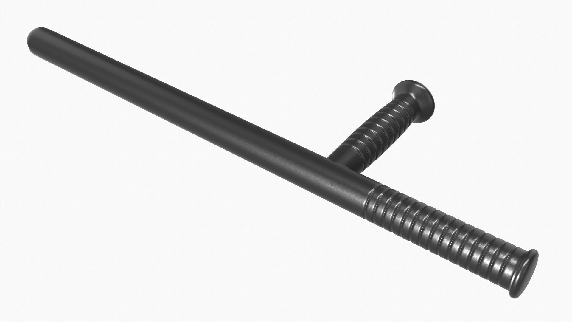 Tonfa plastic 3D model_1