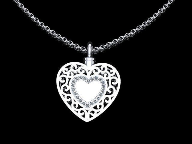 Hearth forever pendant 6 3D print model_1