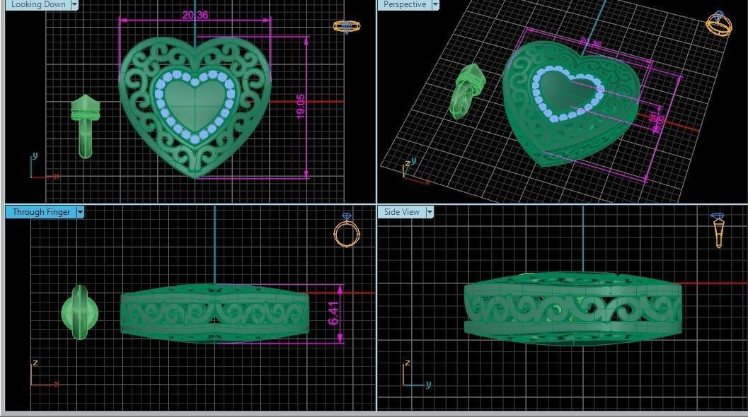 Hearth forever pendant 6 3D print model_3