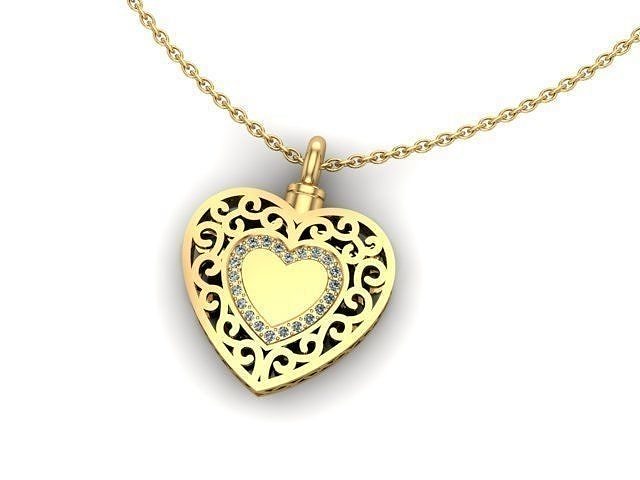 Hearth forever pendant 6 3D print model