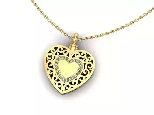 Hearth forever pendant 6 3D print model
