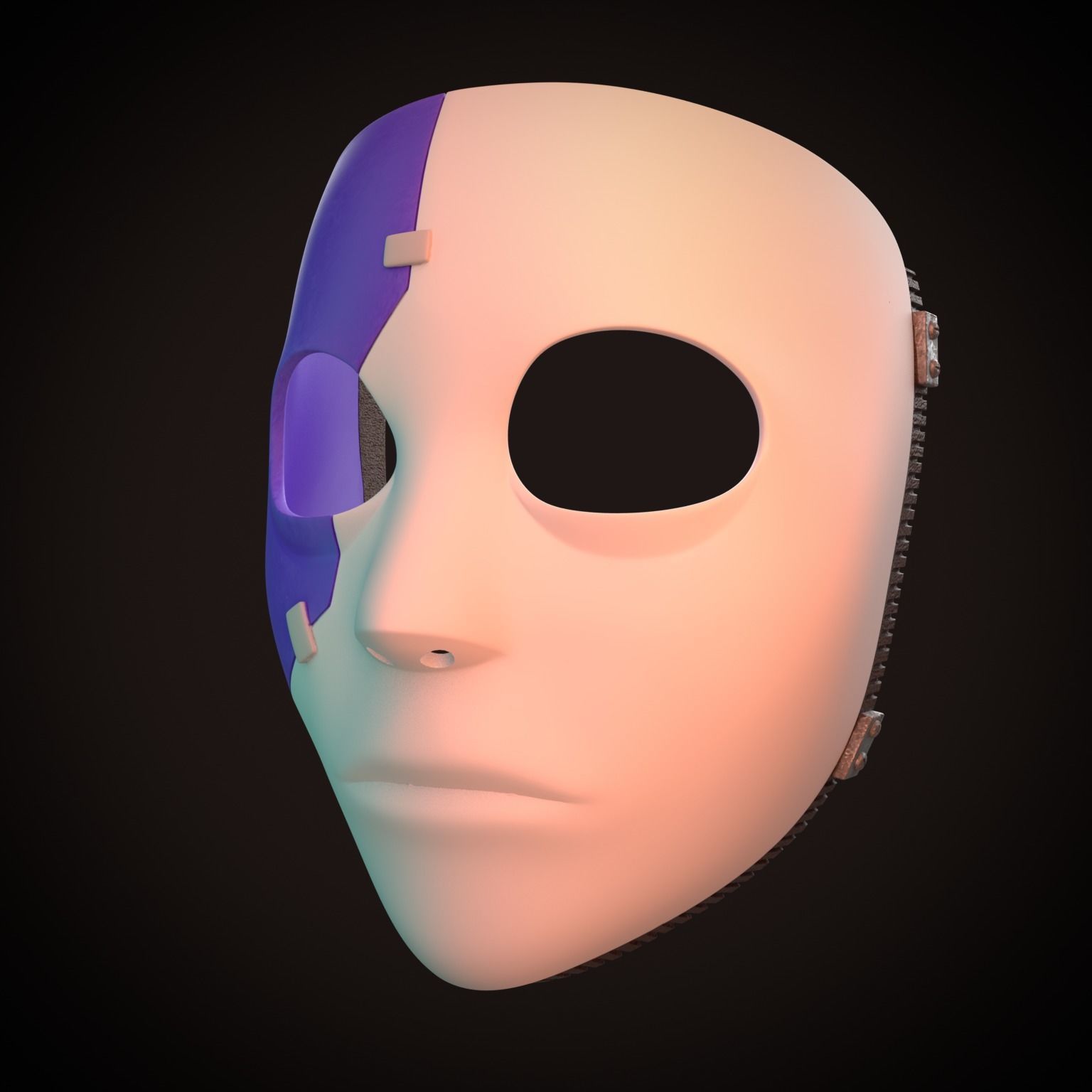 Sally Face Bloody 3D Model Stl File Printing  Halloween  3D print model_12