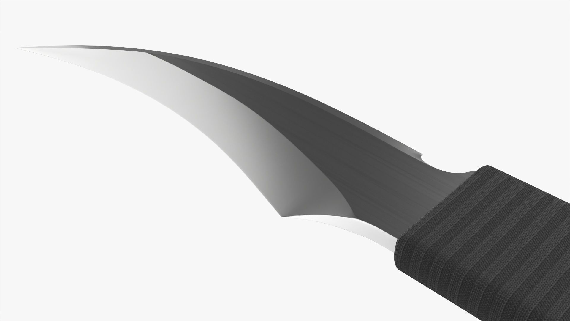 Throwing double bladed knife 3D model_5
