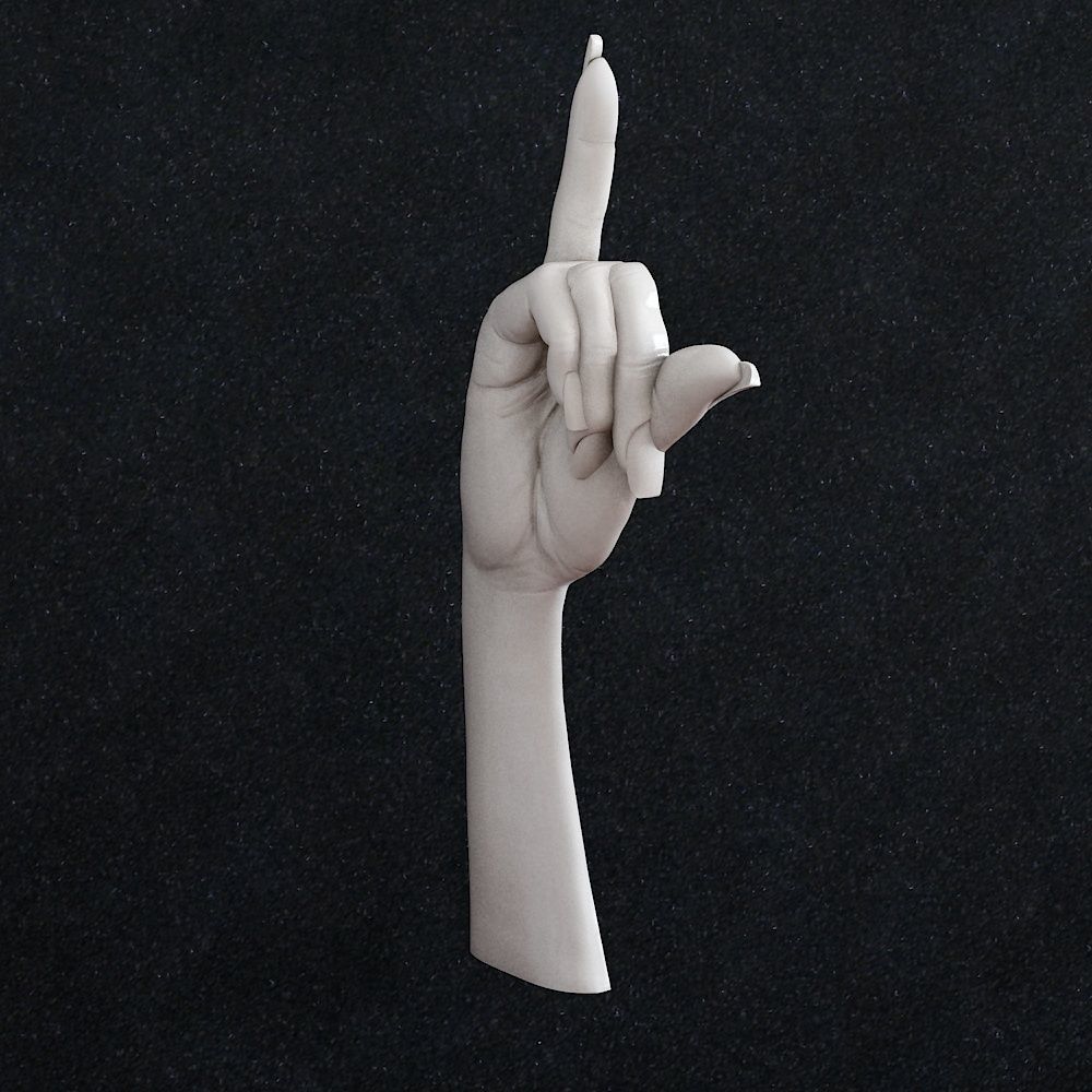 Hand Finger 3D print model_1