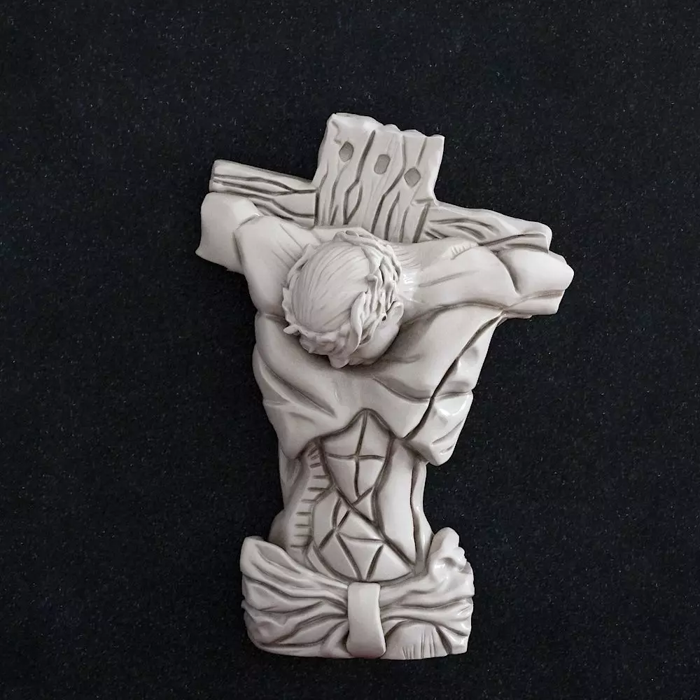 Jesus cross crucifix 3D print model_0