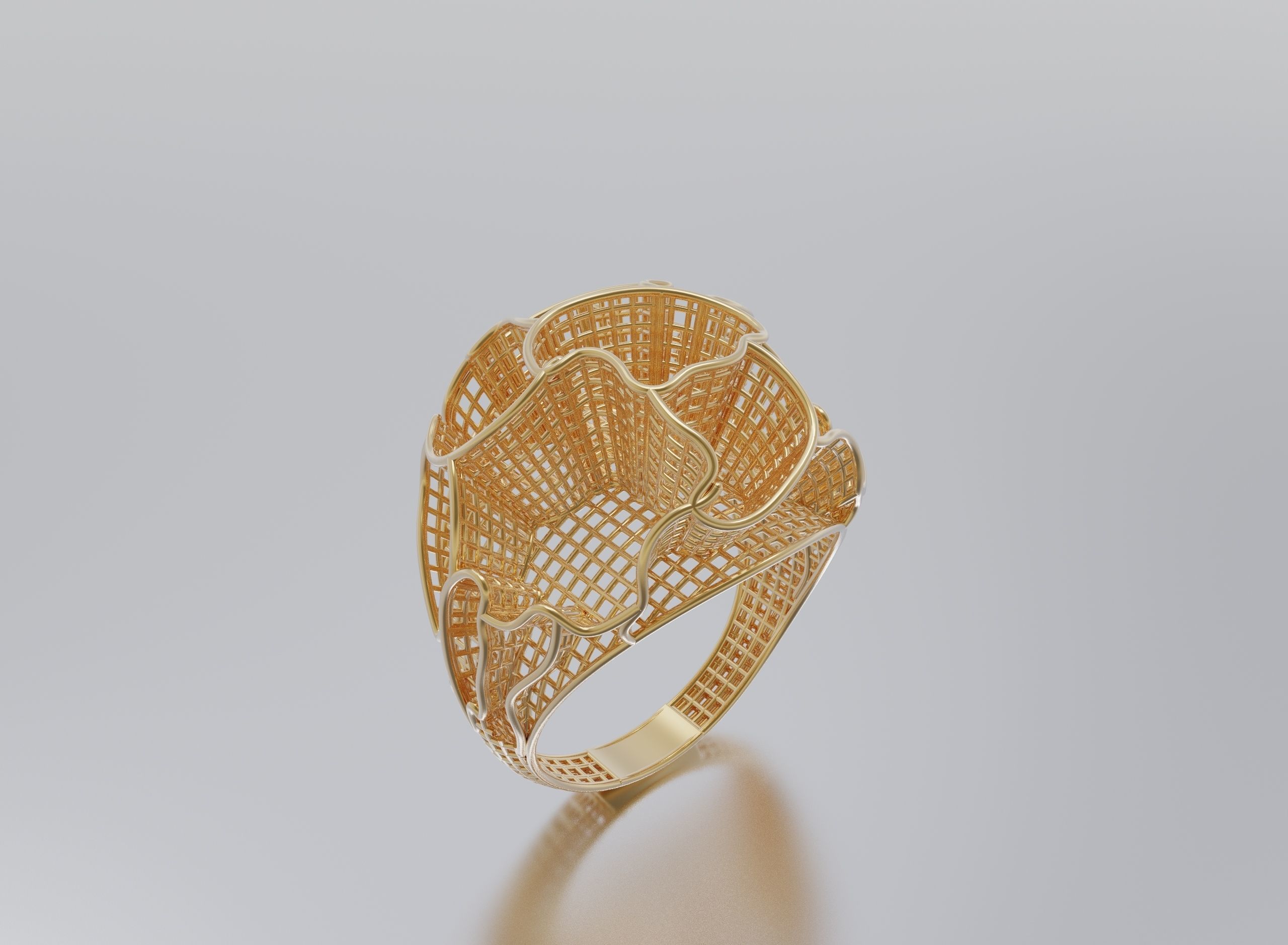 women ring 3D print model_2