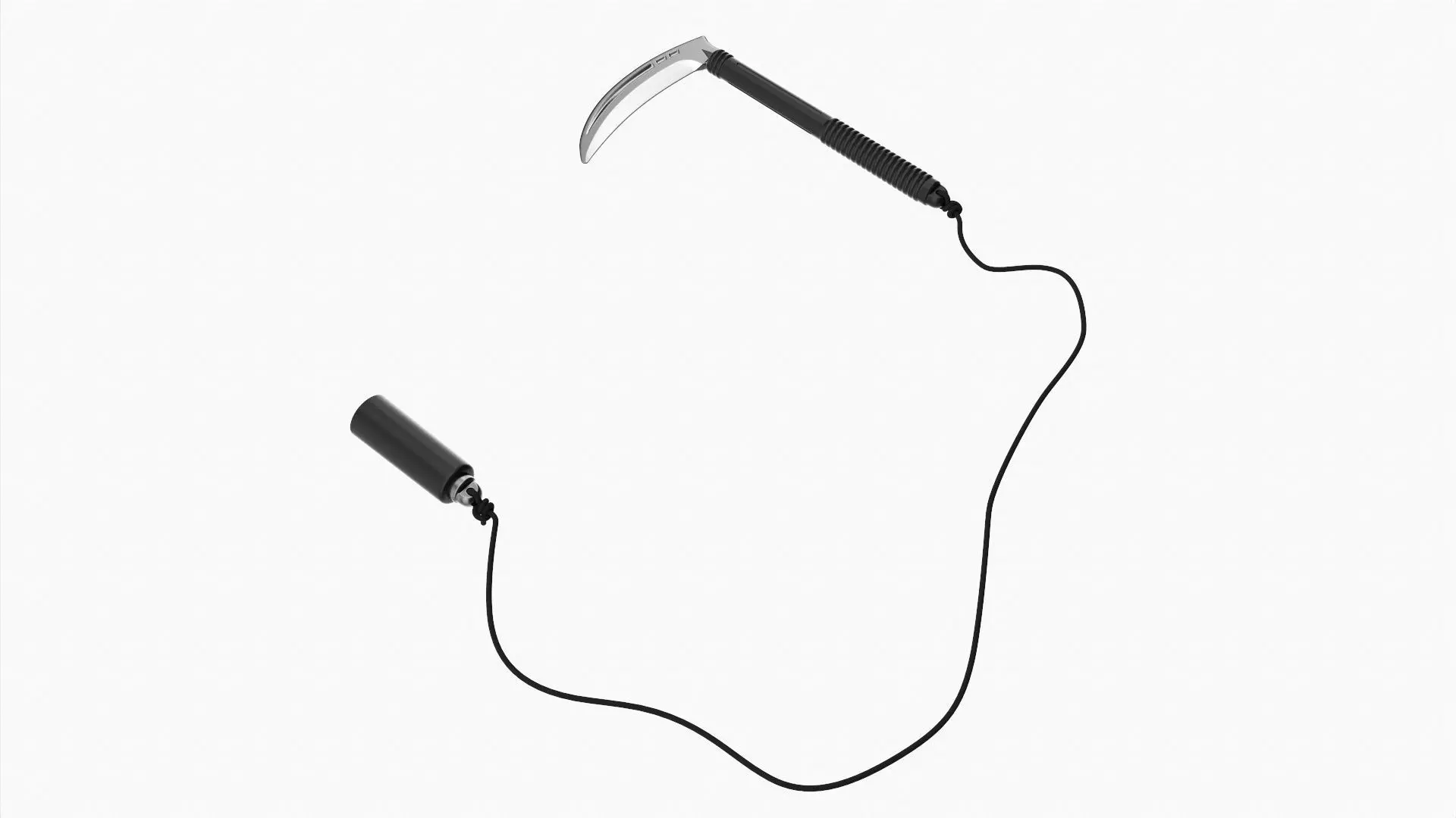 Kusarigama with cord plastic 3D model