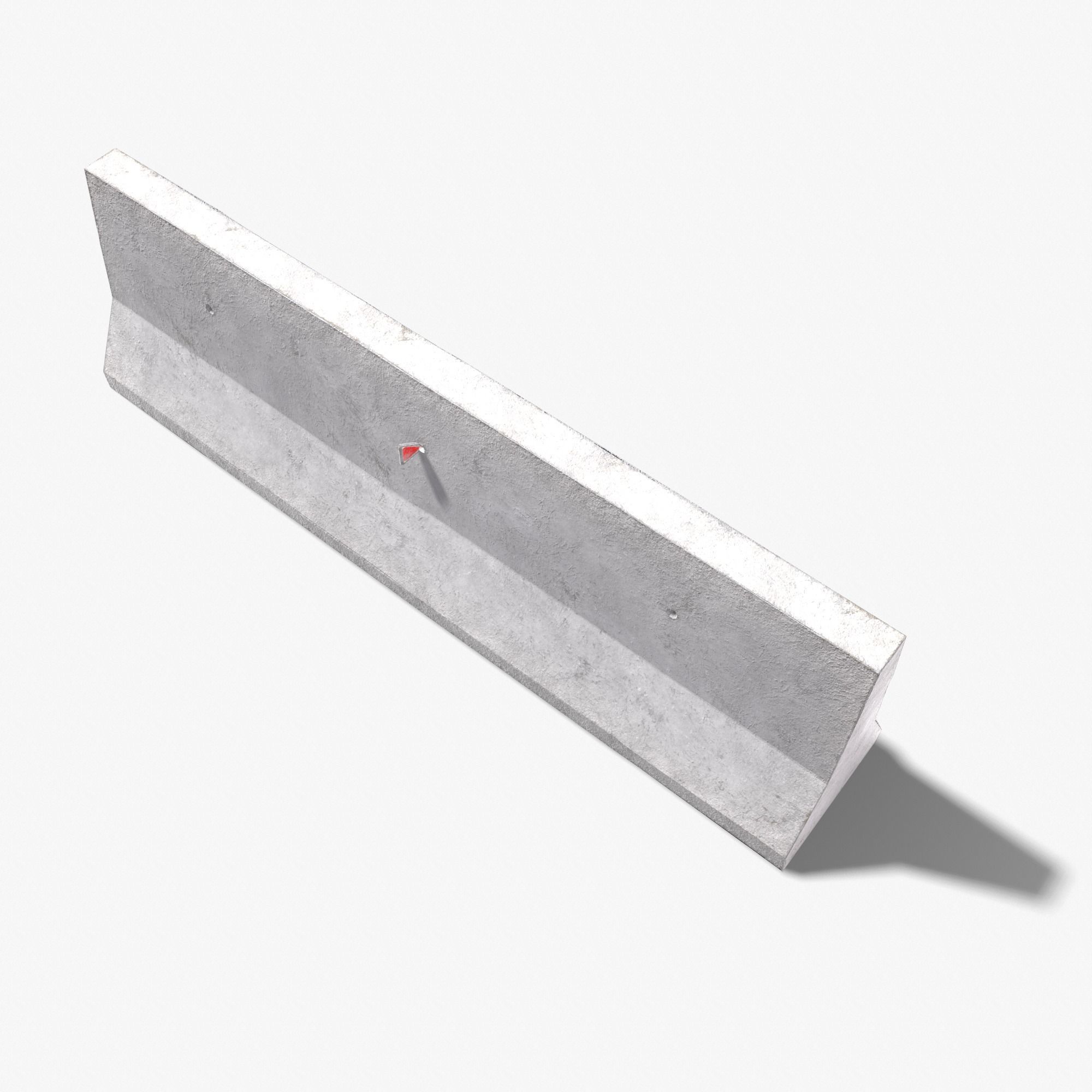 Concrete Barrier PBR 3D model Low-poly 3D model_5