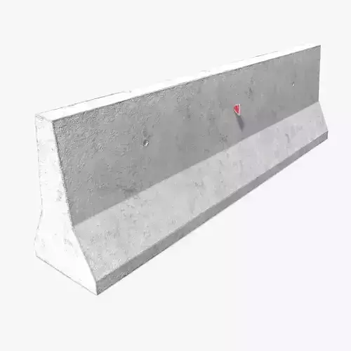 Concrete Barrier PBR 3D model