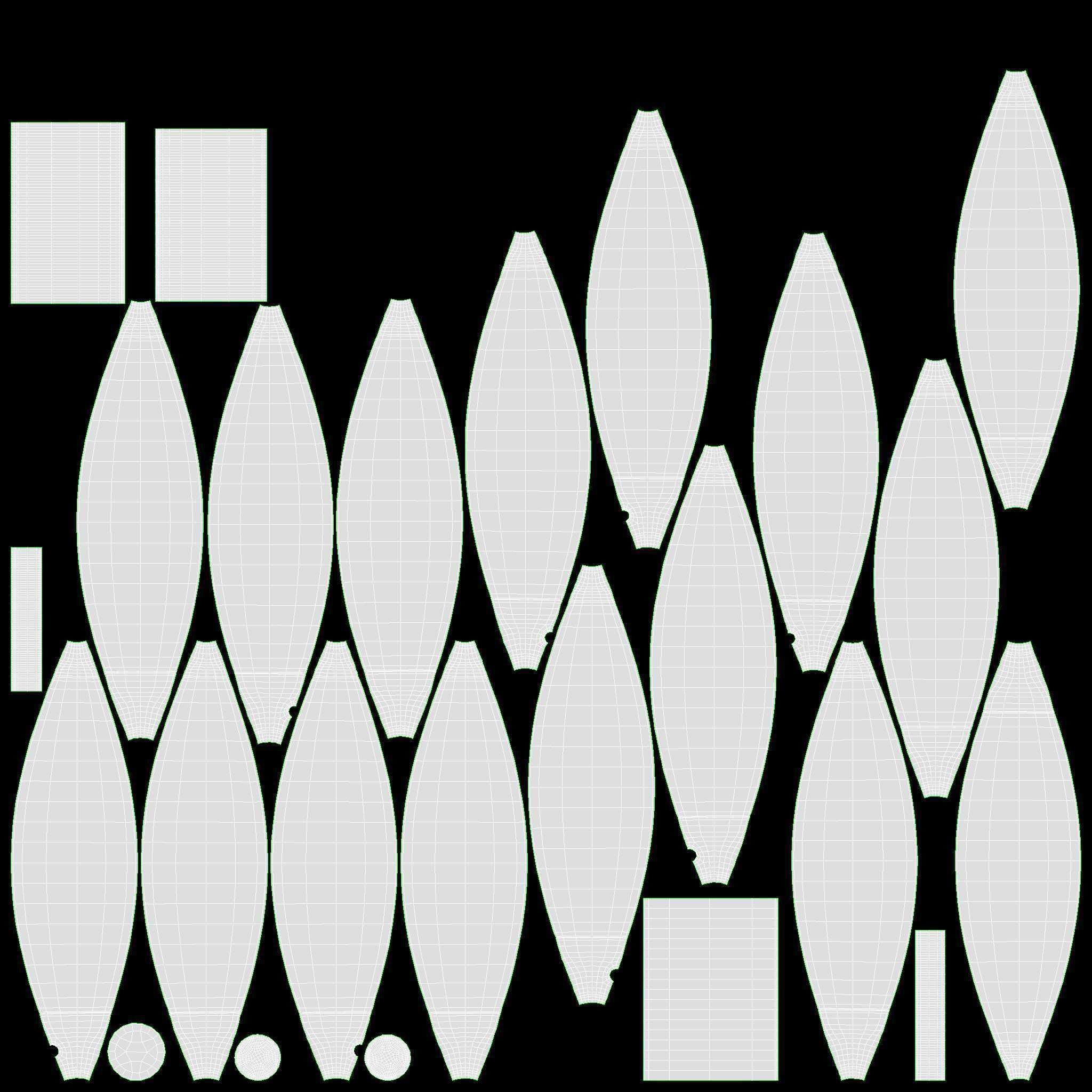 Melon hammer pair 3D model_8