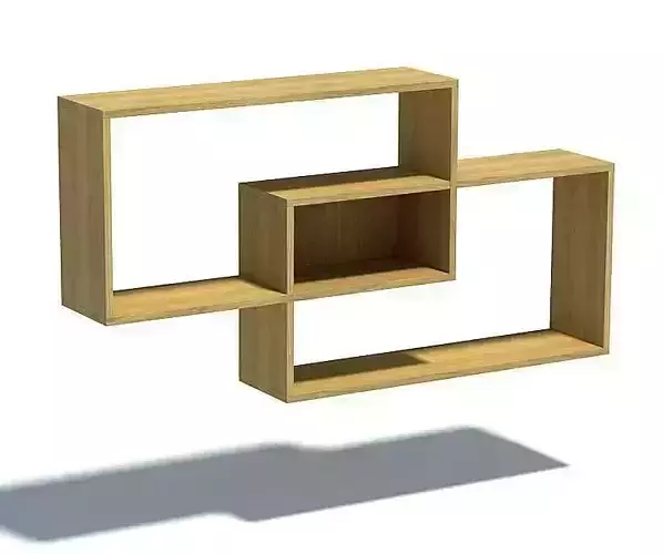 Model Of Light Wood Shelving