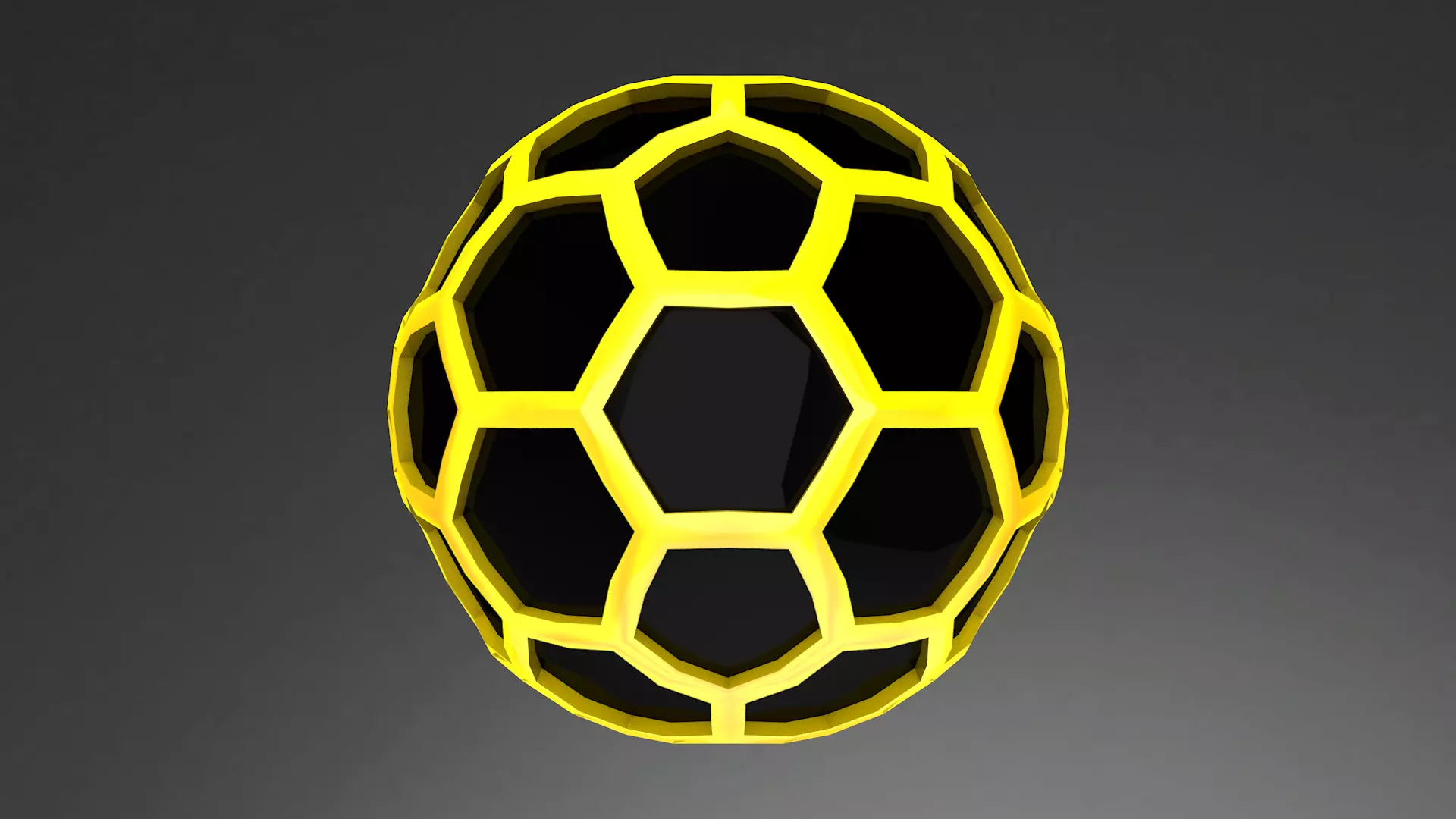 Hexagon Ball 3D model_0