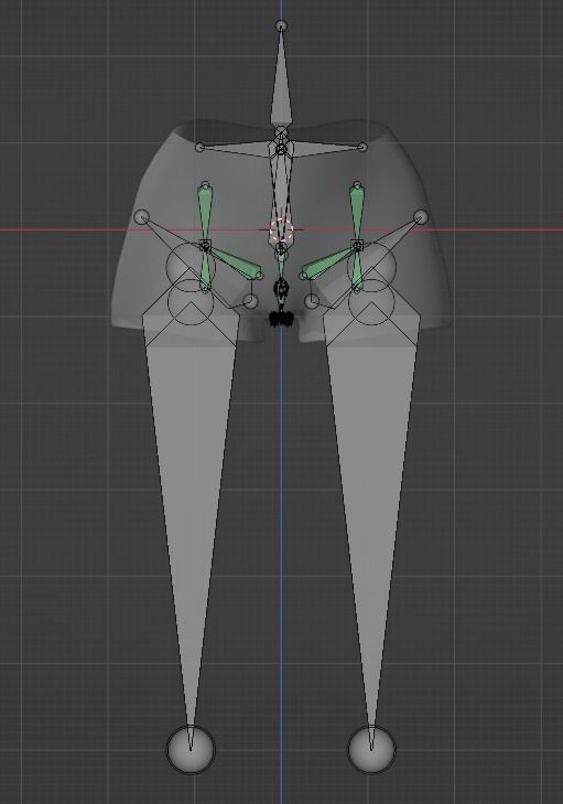 Woman pelvis Low-poly 3D model_3