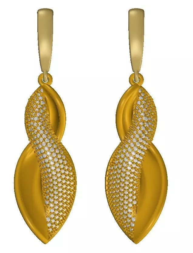 full flow earring 3D model_0
