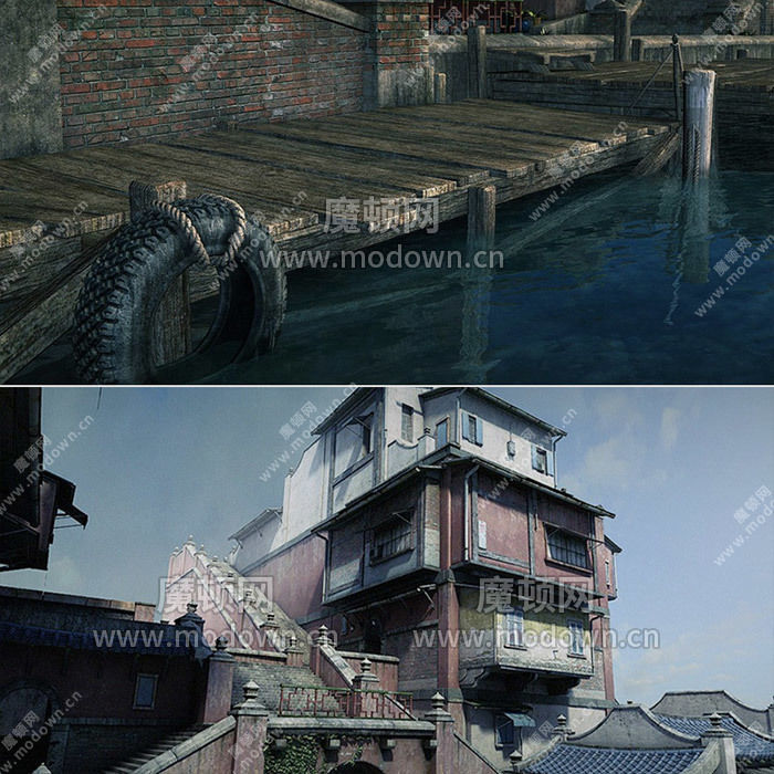 Chinese buliding Free 3D model_1