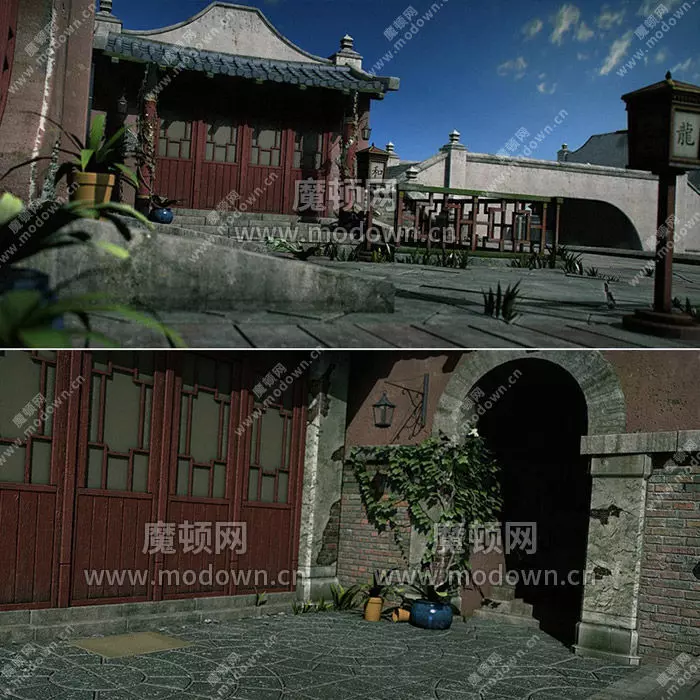 Chinese buliding Free 3D model_0