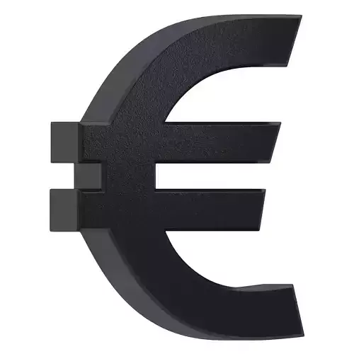Euro Currency Symbol Plastic