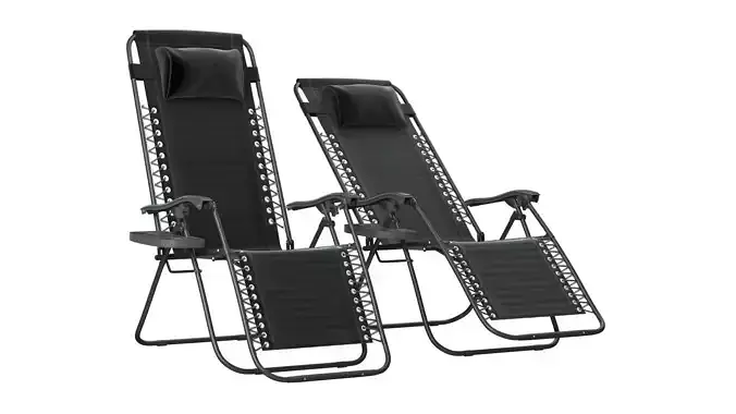 Belleze  Zero Gravity Chaise Lounge 3D model